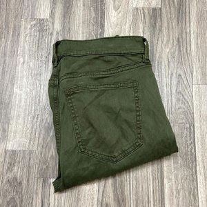ANN TAYLOR LOFT The Skinny Mid Rise Green Denim Jeans Women's Size 4